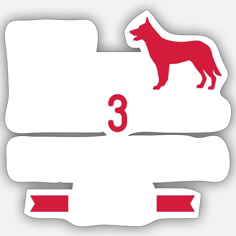 German Shepherd Sticker size S (10 x 10 cm)