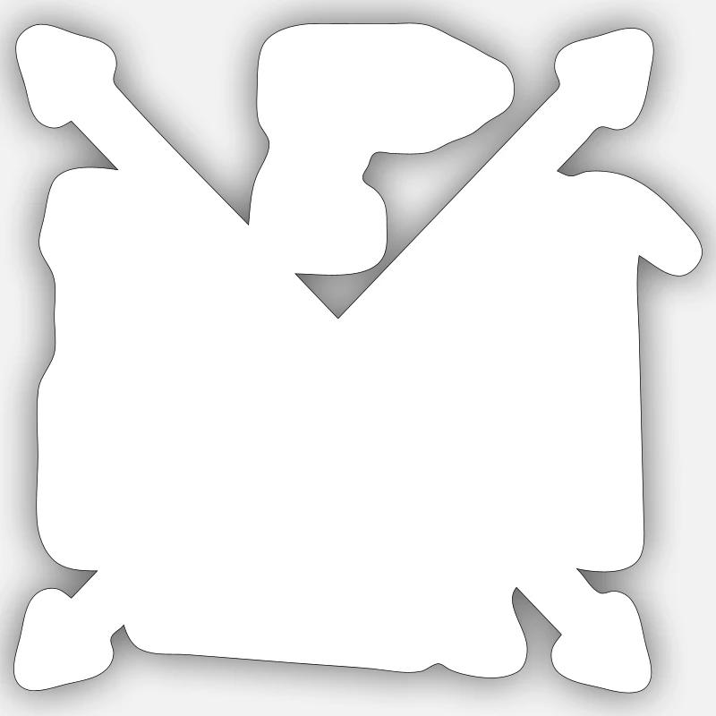 craftsman - Sticker size S (10 x 10 cm) - white matte