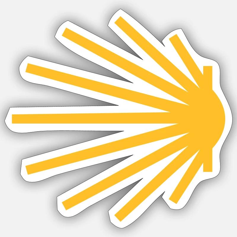 scallop classic Sticker size S (10 x 10 cm)