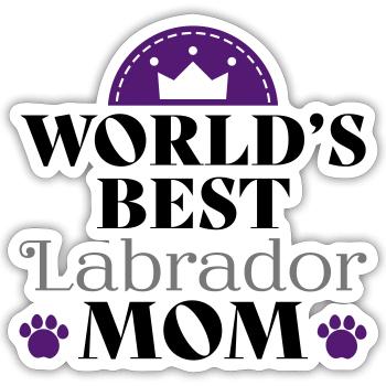 Labrador - Sticker size S (10 x 10 cm) - white matte - Front