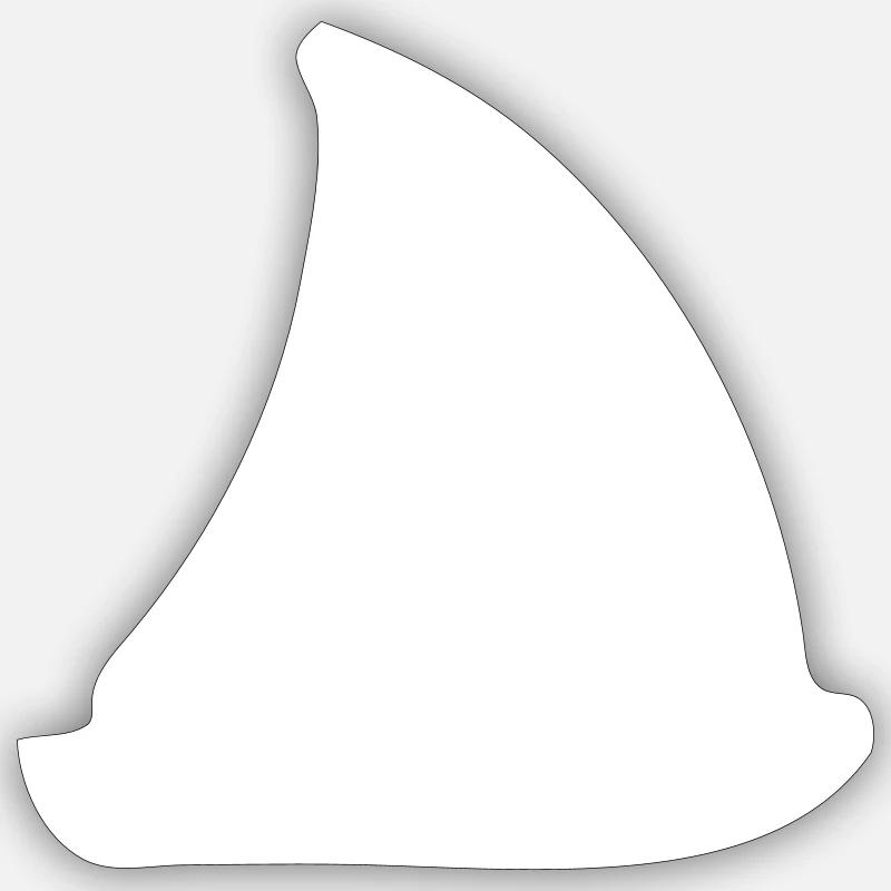 Segelboot - Sticker Größe S (10 x 10 cm) - Mattweiß