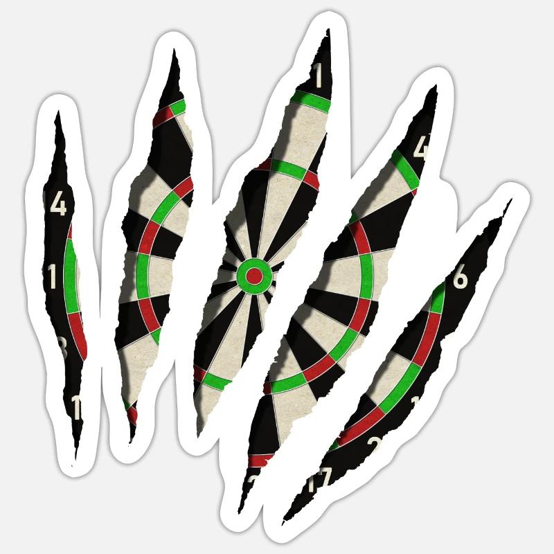 jeu de fléchettes Sticker taille S (10 x 10 cm)