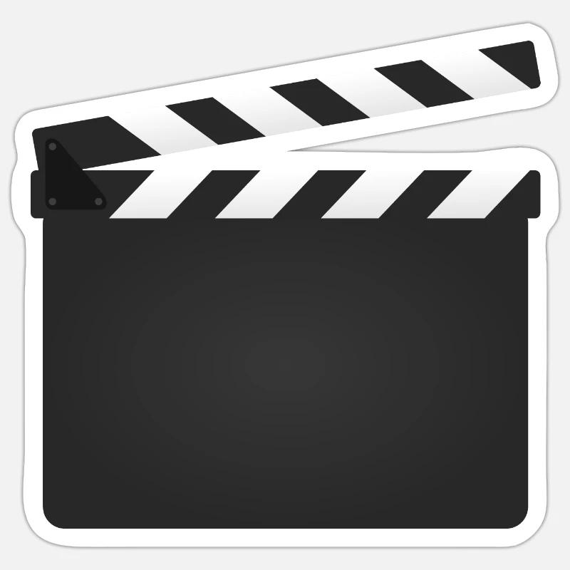 Clapperboard Sticker size S (10 x 10 cm)