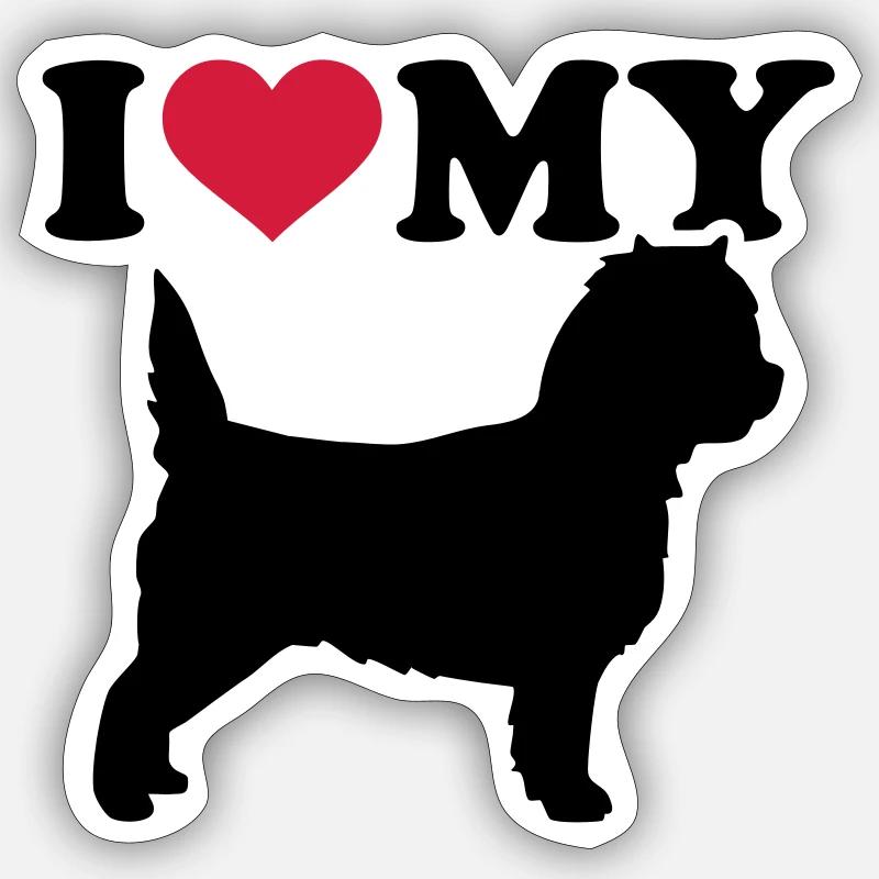 Cairn Terrier Sticker taille S (10 x 10 cm)