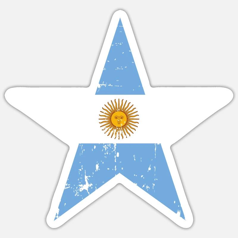 Argentinien - Sticker Größe S (10 x 10 cm) - Mattweiß