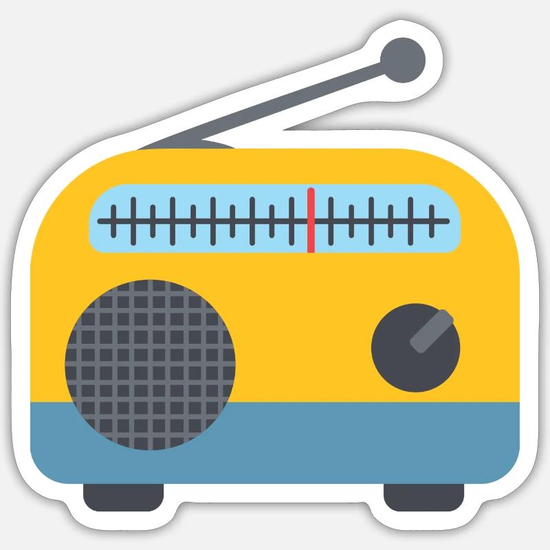 radio Sticker taille S (10 x 10 cm)