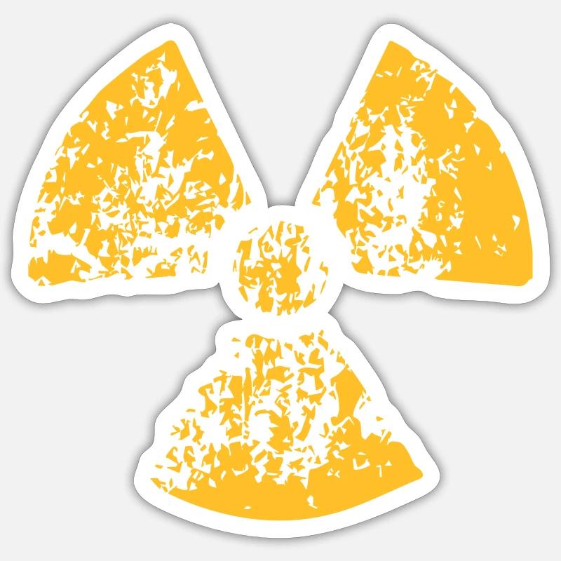 Radioactive - Sticker size S (10 x 10 cm) - white matte
