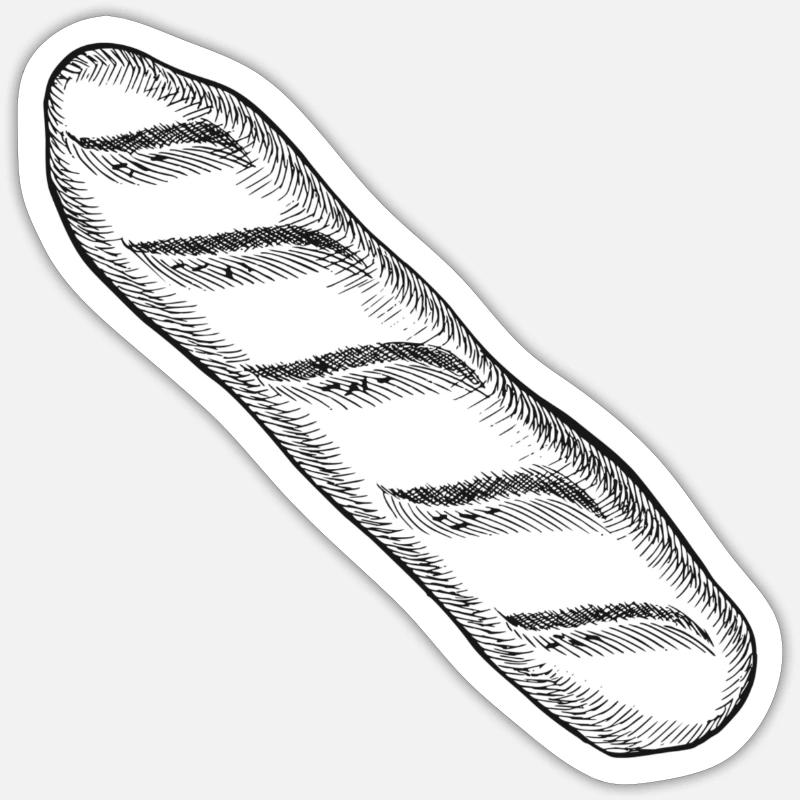 Conception de baguette - Sticker taille S (10 x 10 cm) - blanc mat