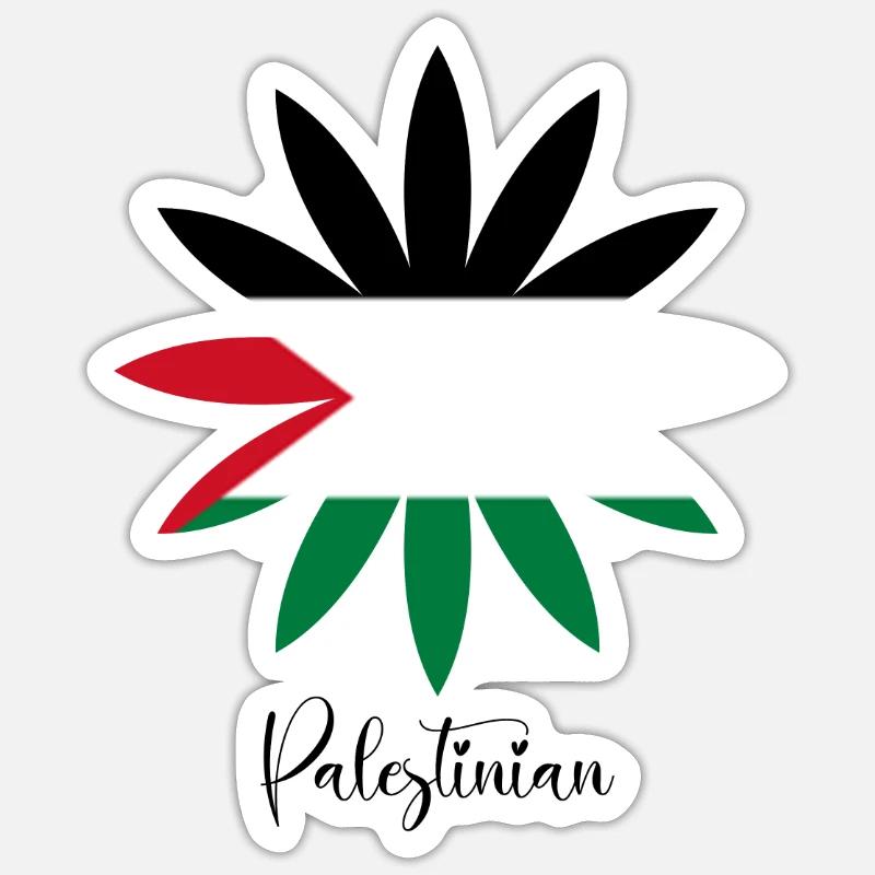 Palestinian - Sticker size S (10 x 10 cm) - white matte
