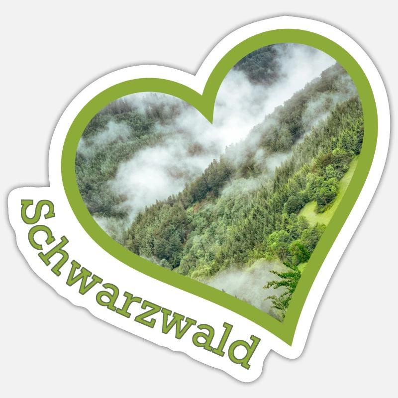schwarzwald Sticker Größe S (10 x 10 cm)