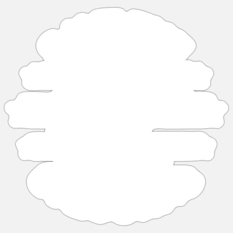 Rette die molligen Einhörner Sticker Größe S (10 x 10 cm)