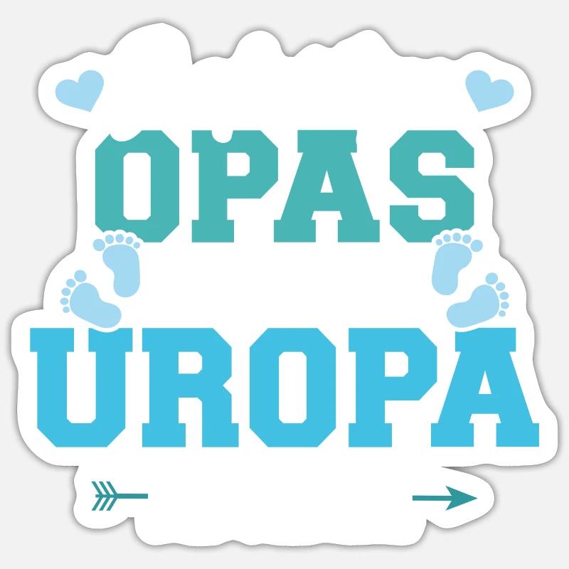 Uropa - Sticker Größe S (10 x 10 cm) - Mattweiß