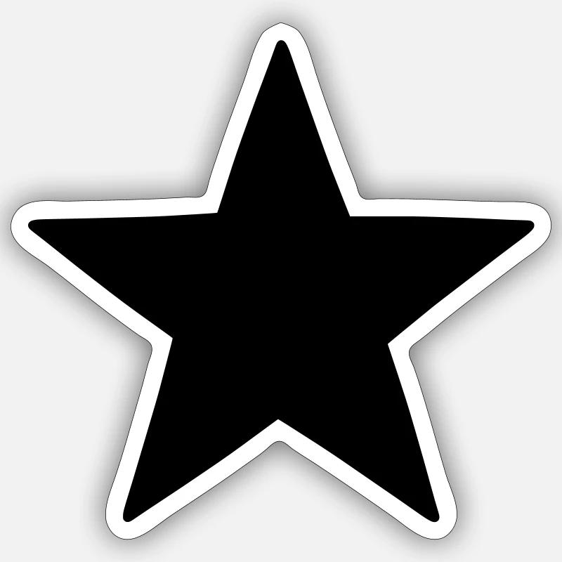 Choose your design color! Icon Star Logo Pattern Sticker size S (10 x 10 cm)