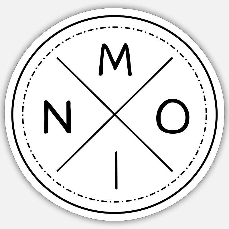 Moin - Sticker Größe S (10 x 10 cm) - Mattweiß