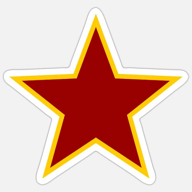 röd stjärna Klistermärke