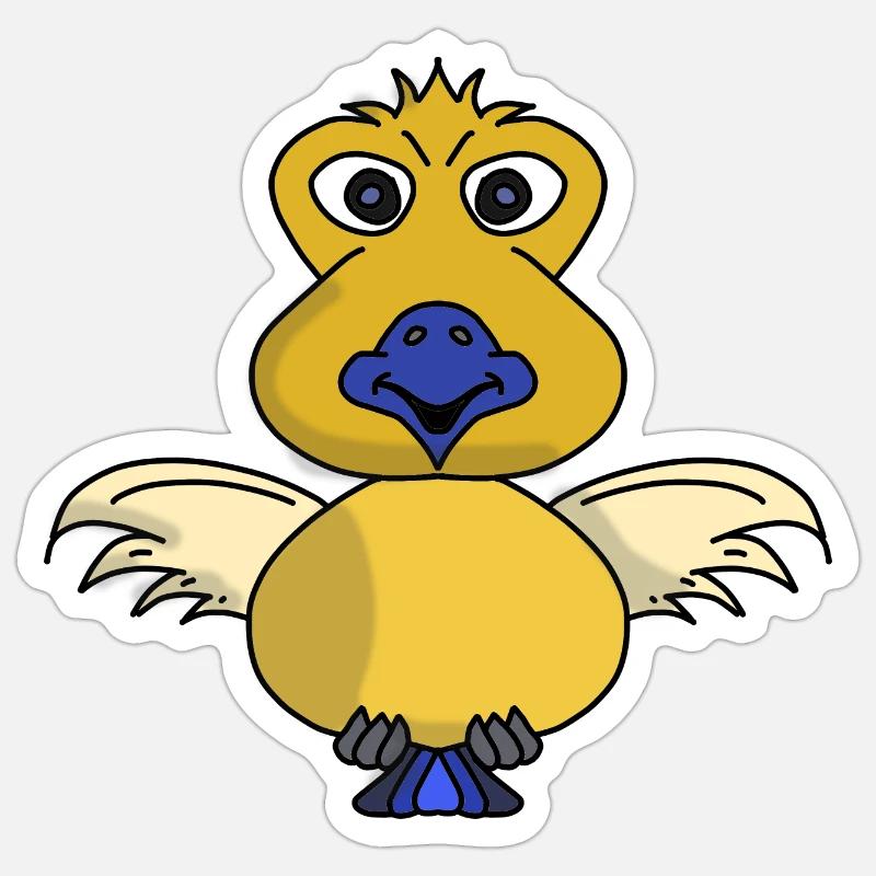 Pipomat le moineau du comic book Sticker taille S (10 x 10 cm)