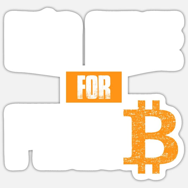It's time for Plan B - Bitcoin Blockchain - Sticker Größe S (10 x 10 cm) - Mattweiß