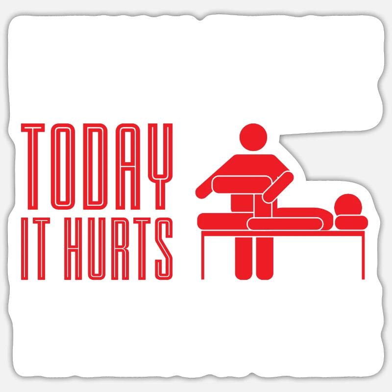 Physio Saying Physiotherapy - Sticker size S (10 x 10 cm) - white matte
