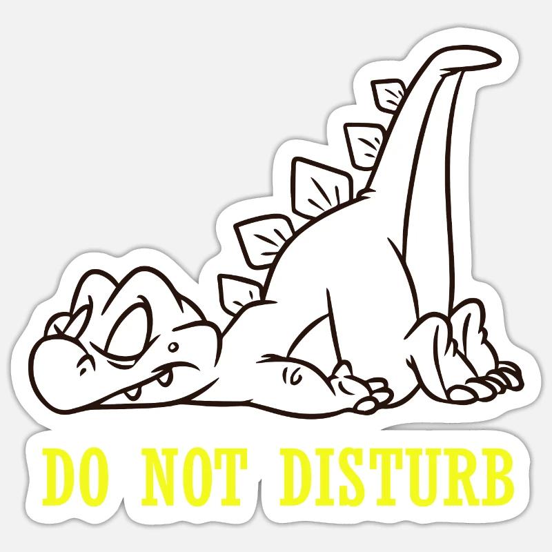 Dinosaur Dino - Sticker size S (10 x 10 cm) - white matte