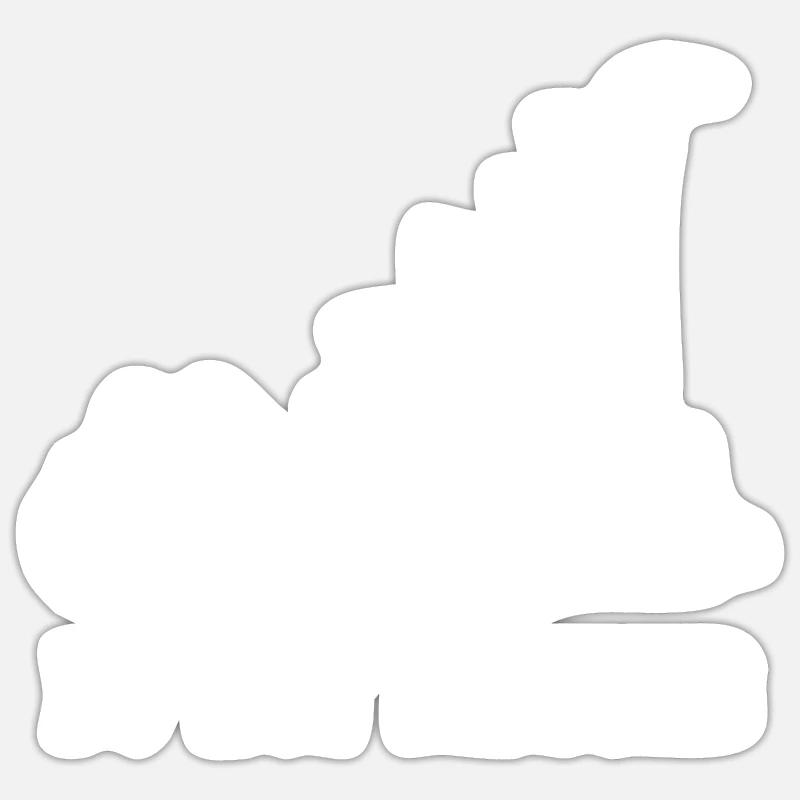 Dinosaur Dino - Sticker size S (10 x 10 cm) - white matte
