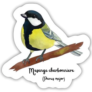 Coal - Sticker size S (10 x 10 cm) - white matte - Front