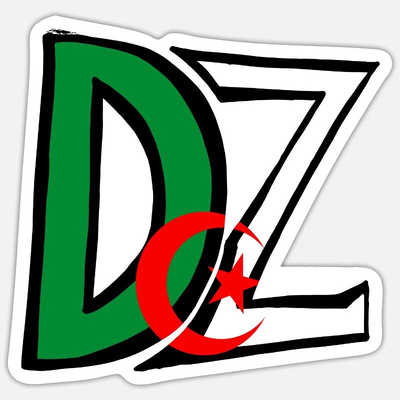 Dz Algerien - Sticker Größe S (10 x 10 cm) - Mattweiß