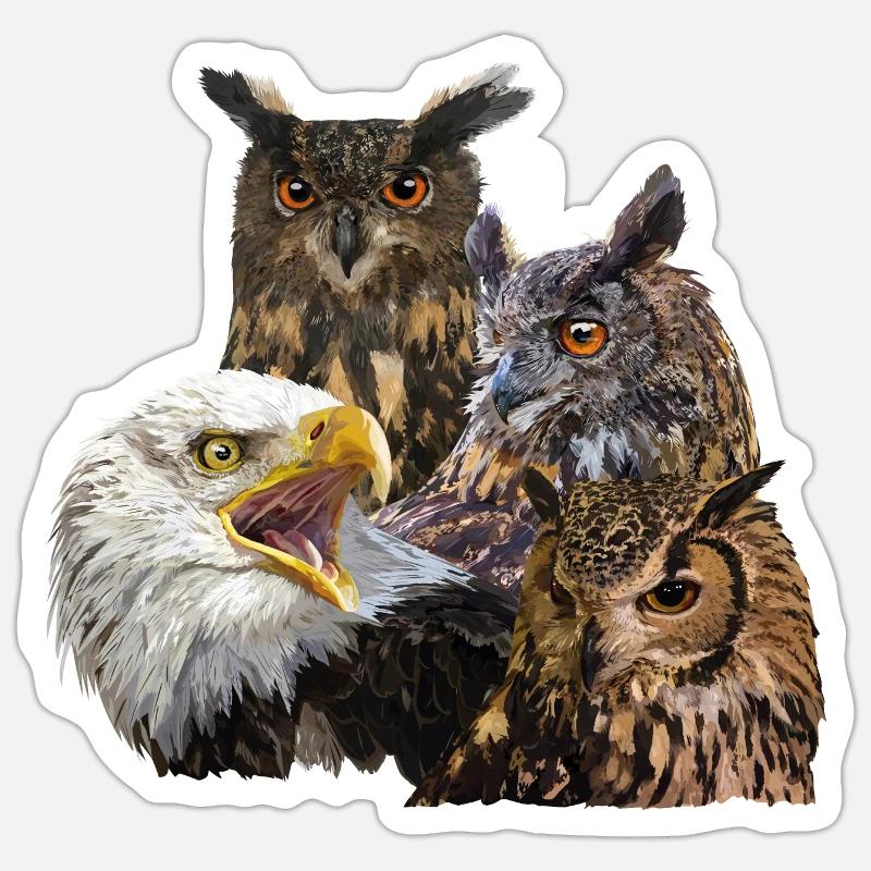 Raptors - Sticker size S (10 x 10 cm) - white matte