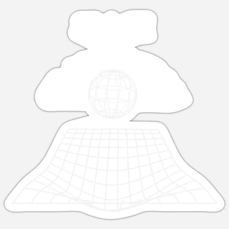 Space - Sticker size S (10 x 10 cm) - white matte
