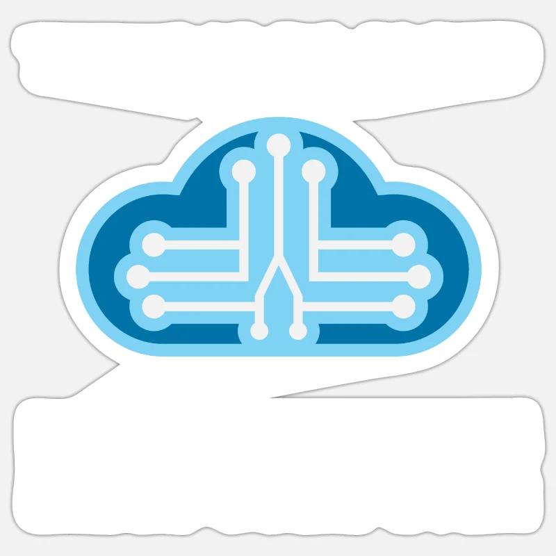 There is no Cloud It's just someone elses Computer Sticker Größe S (10 x 10 cm)