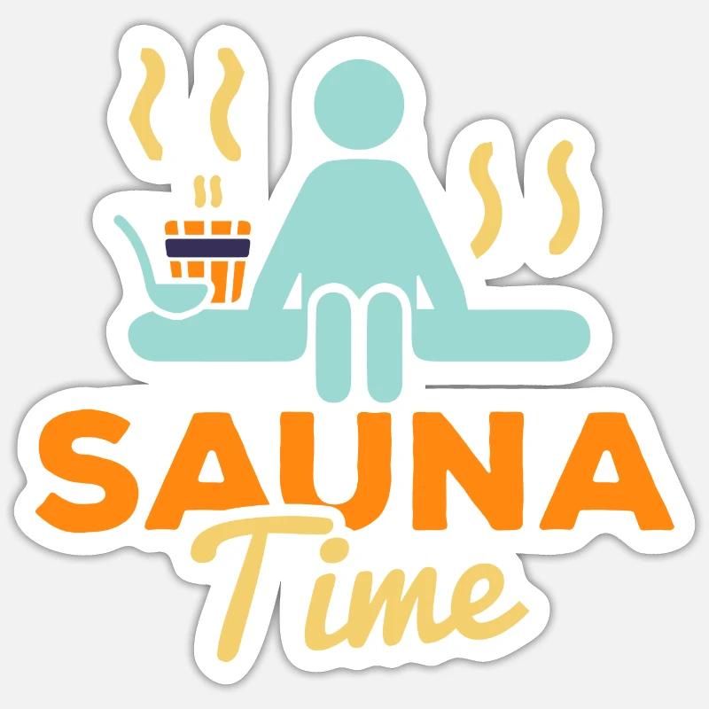 Sauna time by the Manzanita’s Sticker taille S (10 x 10 cm)