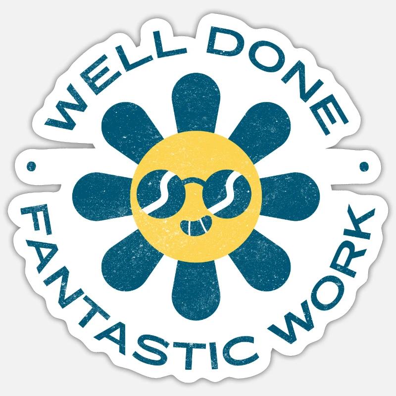 Fantastische Arbeitsgrafik Sticker Größe S (10 x 10 cm)