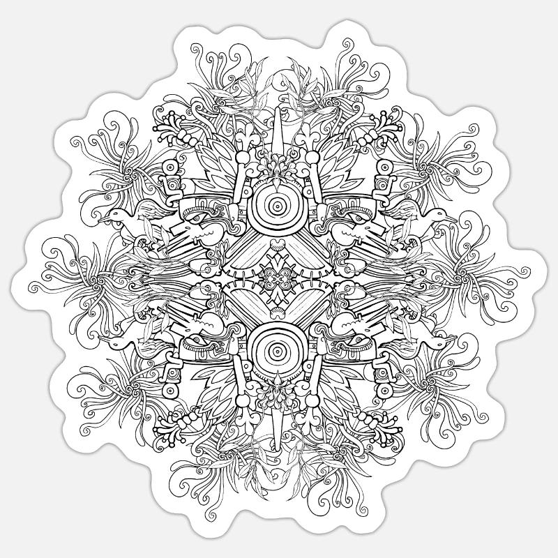 Mammakinna Colive Ehecatl - Sticker size S (10 x 10 cm) - white matte
