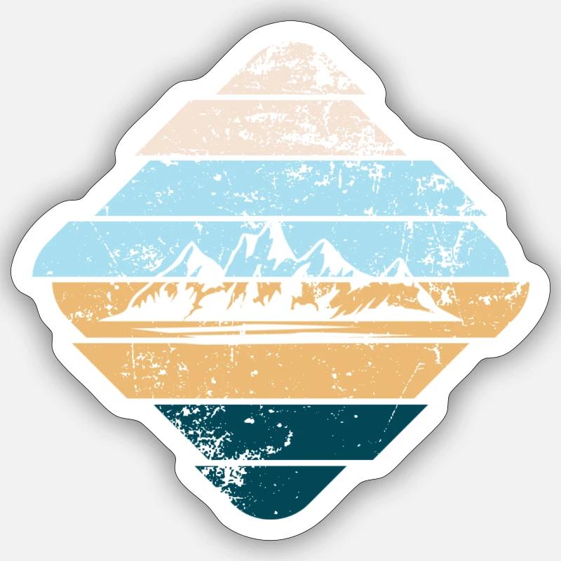 mountain Sticker size S (10 x 10 cm)