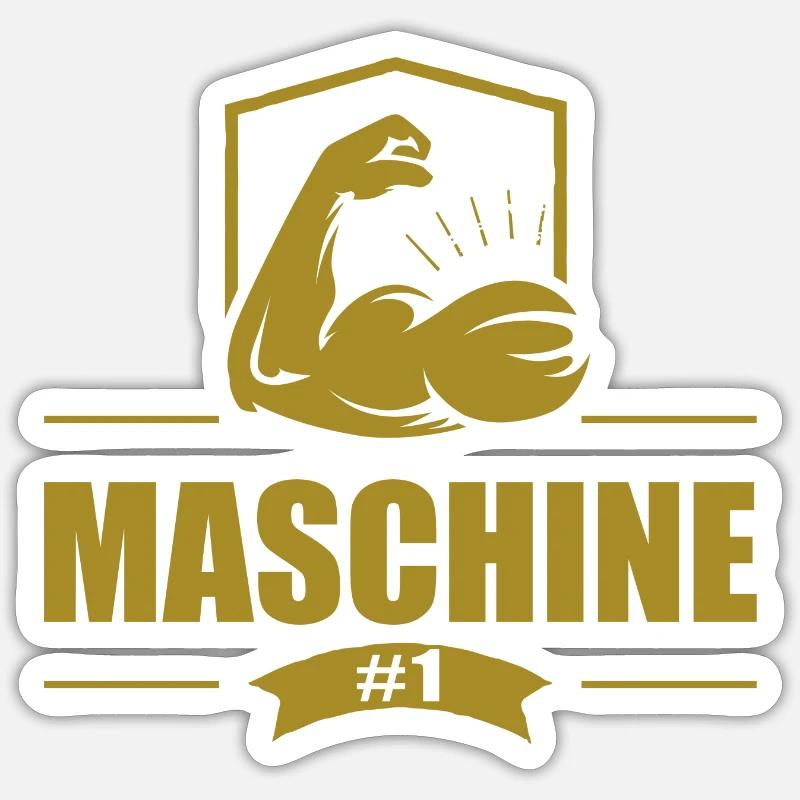 Machine Or Sticker taille S (10 x 10 cm)