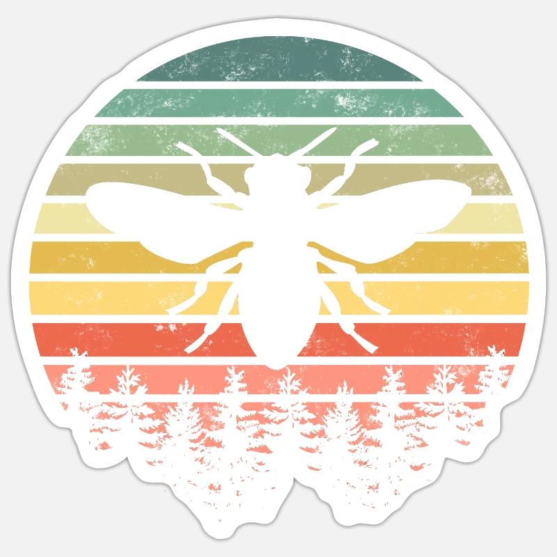 Bee Bees - Sticker size S (10 x 10 cm) - white matte