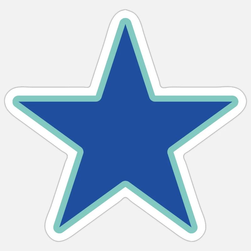 stern - Sticker taille S (10 x 10 cm) - blanc mat