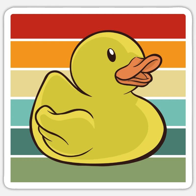 anatra Sticker formato S (10 x 10 cm)