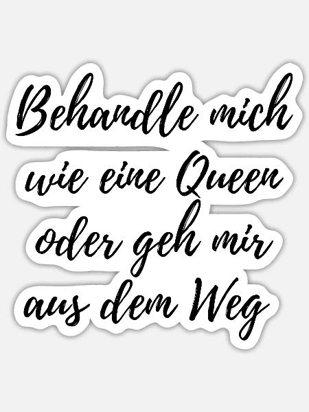 I´am a Queen - Sticker Größe S (10 x 10 cm) - Mattweiß