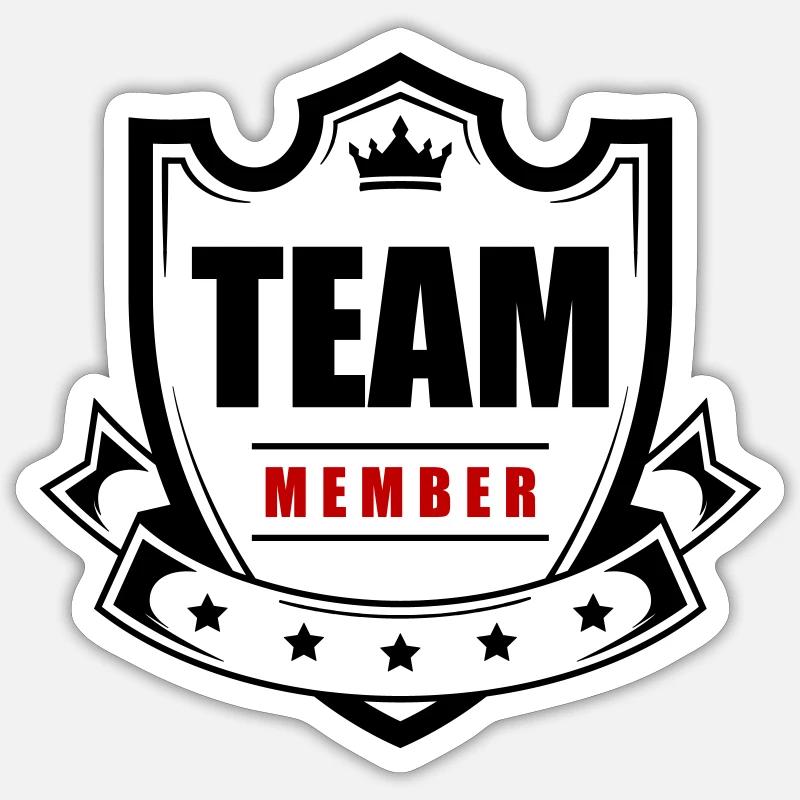 Membre de l’équipe Sticker taille S (10 x 10 cm)