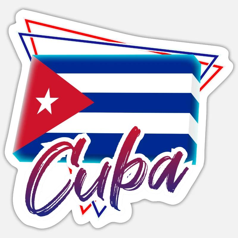 Cuba - Sticker size S (10 x 10 cm) - white matte