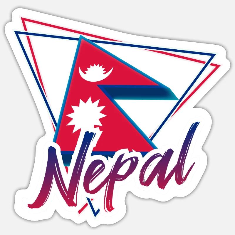 Nepal Sticker size S (10 x 10 cm)