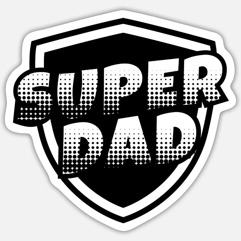 Super Dad Sticker size S (10 x 10 cm)