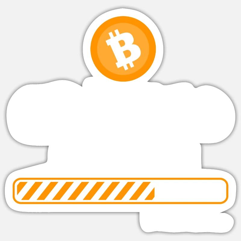 Crypto Millionaire - loading - Sticker size S (10 x 10 cm) - white matte
