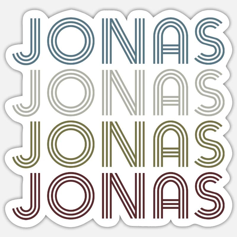 Jonas Jonas Jonas Jonas Sticker taille S (10 x 10 cm)