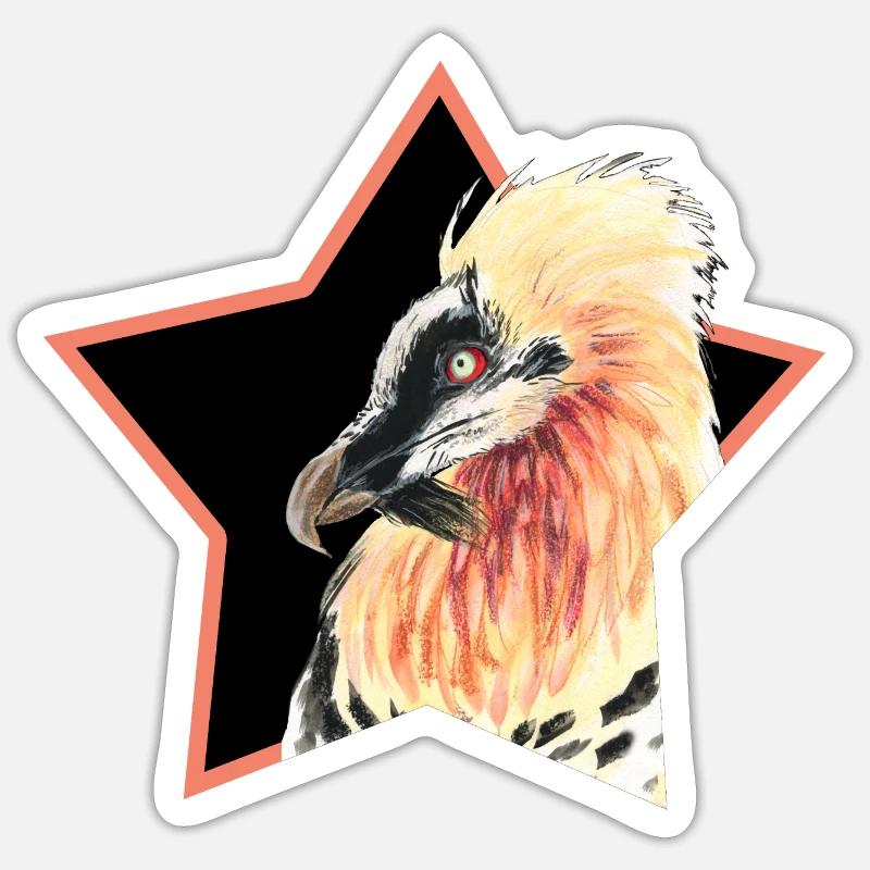 Bartgeier Sticker Größe S (10 x 10 cm)