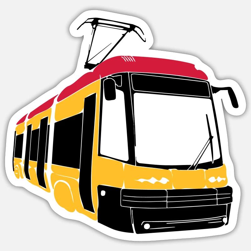 Straßenbahn 120 Sticker Größe S (10 x 10 cm)