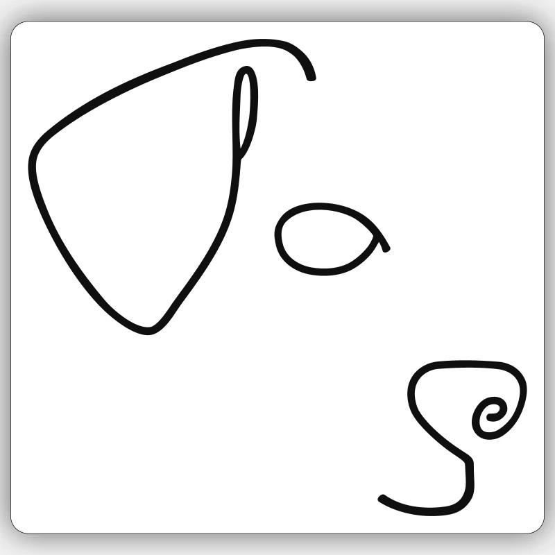 Sticker size S (10 x 10 cm) - 