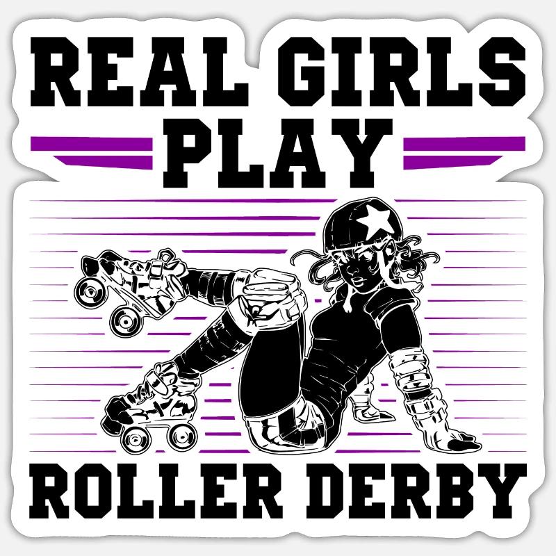Roller Derby Filles Sticker taille S (10 x 10 cm)