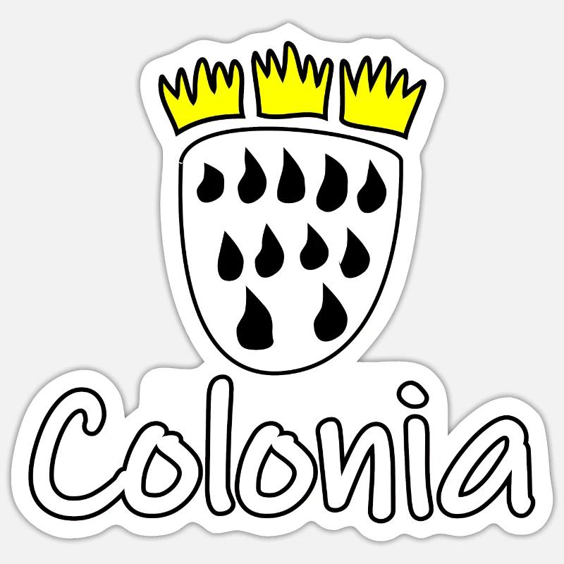 Köln Colonia Sticker Größe S (10 x 10 cm)