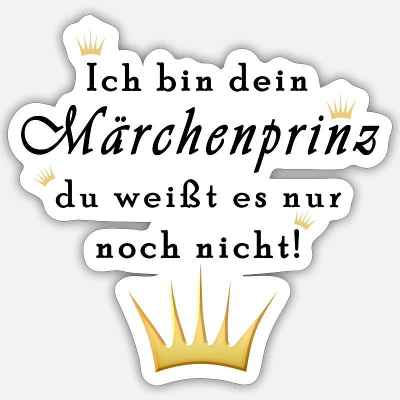 Märchenprinz Sticker Größe S (10 x 10 cm)